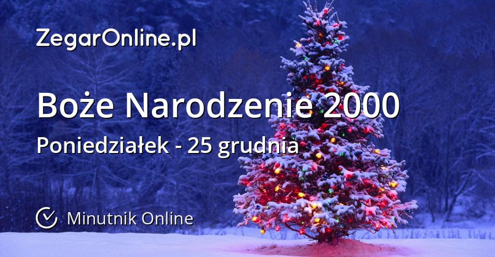 Boże Narodzenie 2000