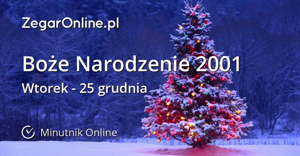 Boże Narodzenie 2001