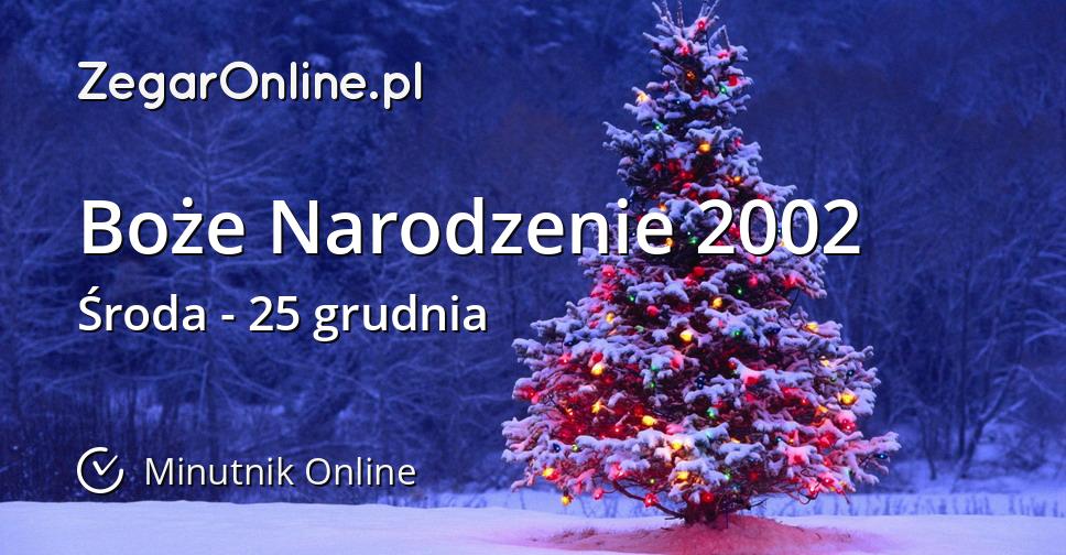 Boże Narodzenie 2002